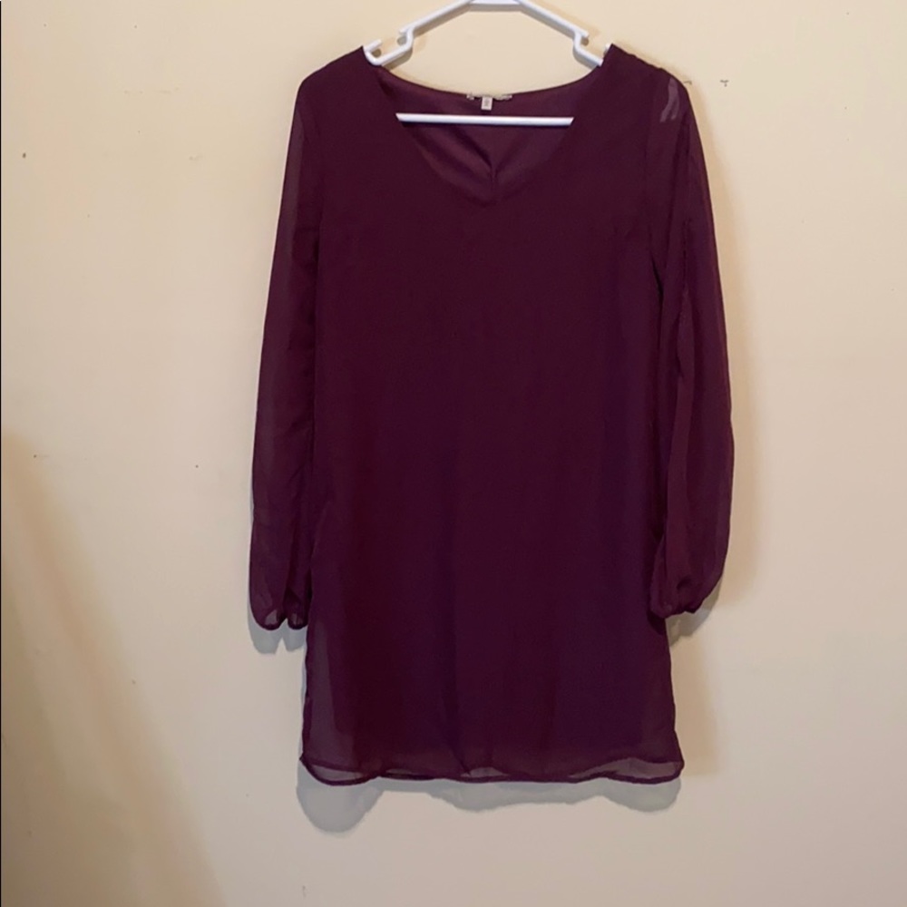 SALE 3/$15 Sheer Cold Shoulder Dress